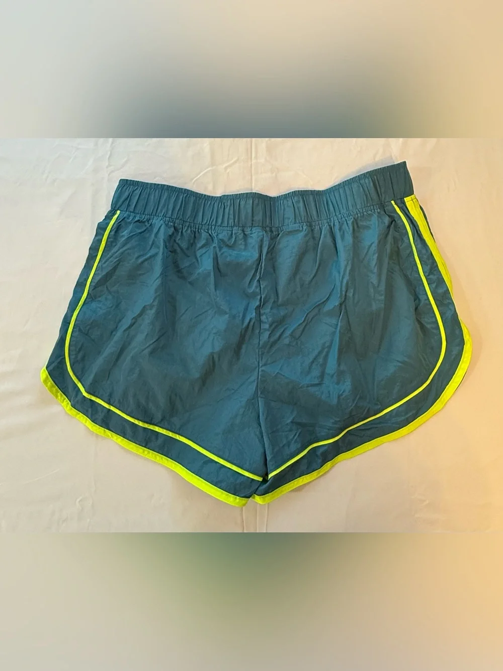 Free People FP Movement Varsity Blues Shorts XL Blue Neon Running Athletic NWOT